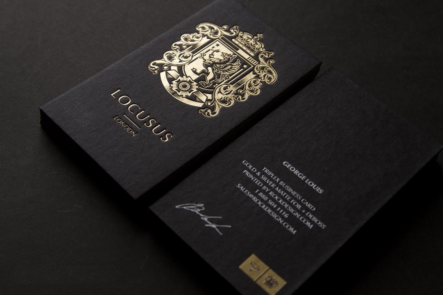 Gold Foil Business Cards