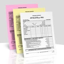 Printed Carbonless Forms