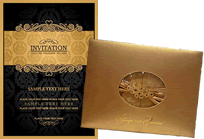 Golden Invitation Cards