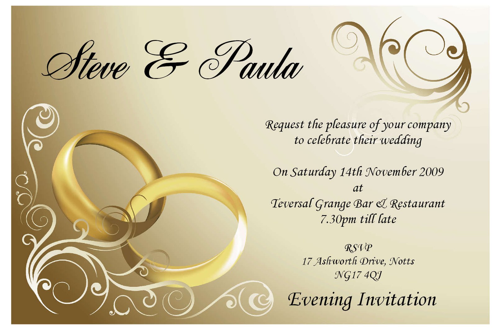 Custom Printed Invitation Cards