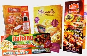 Custom Printed Menus