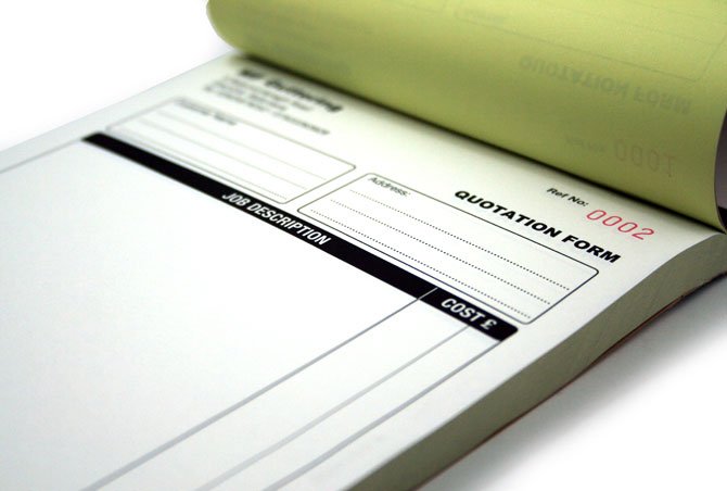 Carbonless Forms Booklets